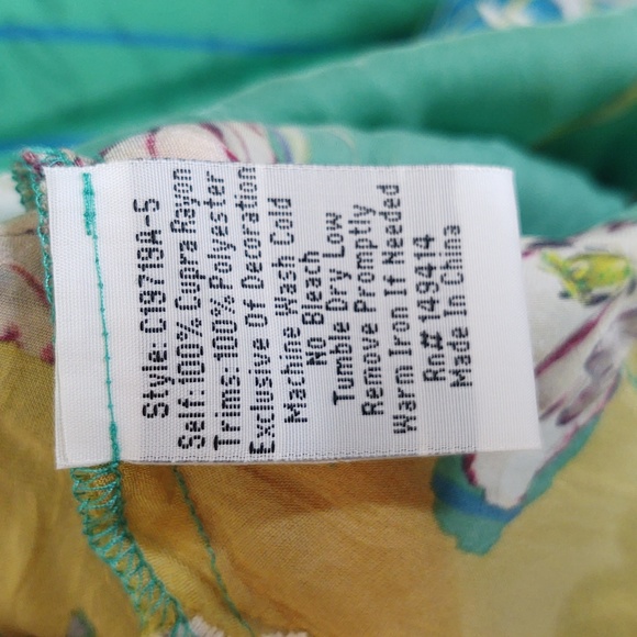 Johnny Was 💚 💙 Stella Flare Sleeve Blouse, Large 🆕 - Picture 11 of 13